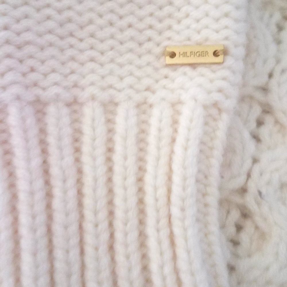 Tommy Hilfiger Womens Cableknit Sweater Sz M